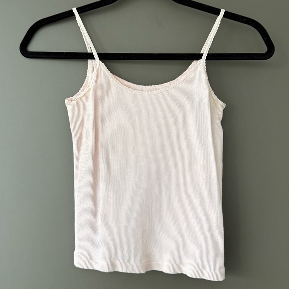 Brandy Melville John Galt Light Pink Baby Pink Spaghetti Strap Tank - Picture 2 of 5